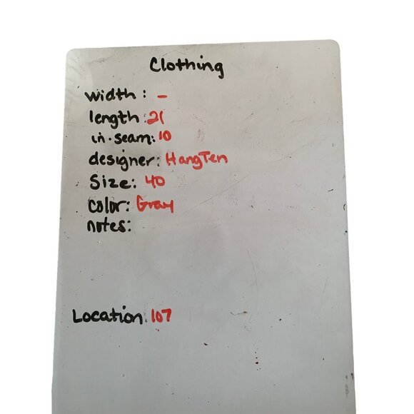 🍒 2/$20 🍒 Hang Ten Charcoal Gray Checkered Men's Shorts sz 40 - Picture 4 of 4